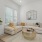 furnished living room with windows